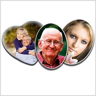 Custom memorial photo on porcelain