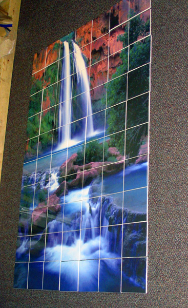 Custom ceramic tile mural