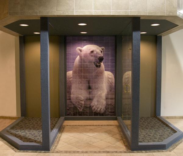 Custom ceramic tile mural