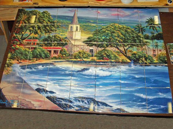 Custom ceramic tile mural