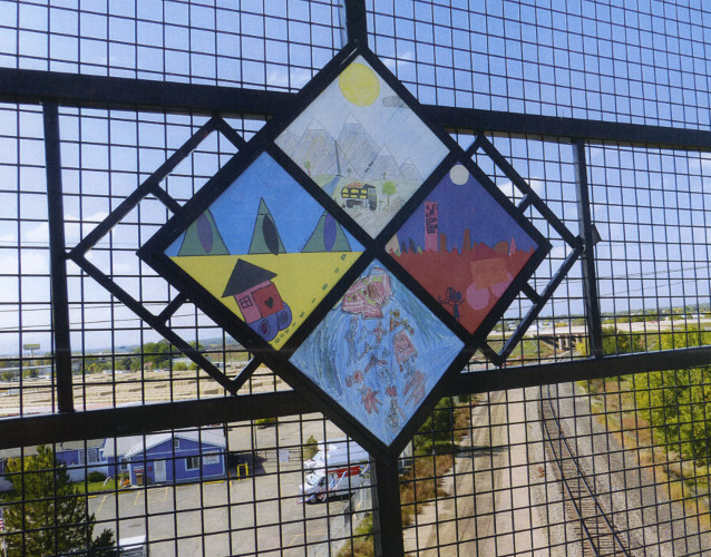 Adams County Bridge tile mural