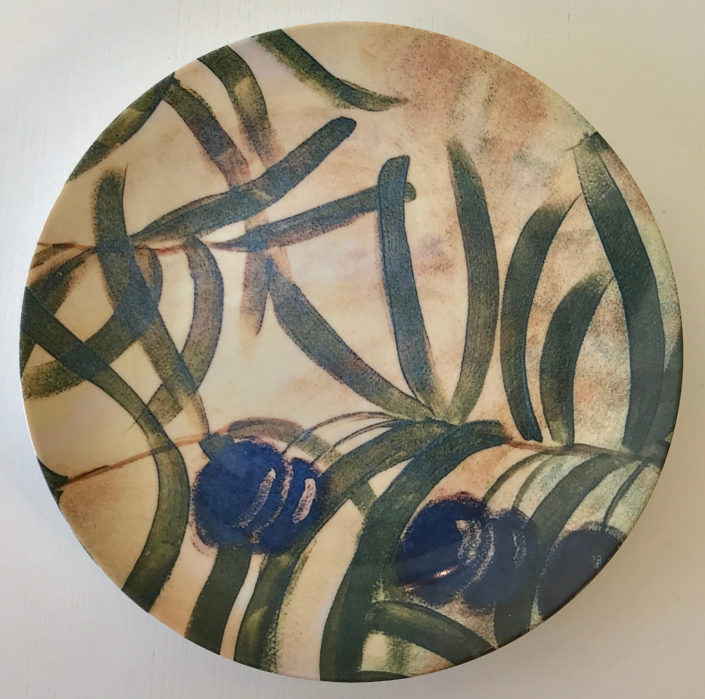 Blueberry Custom Ceramic Plate - Enduring Images